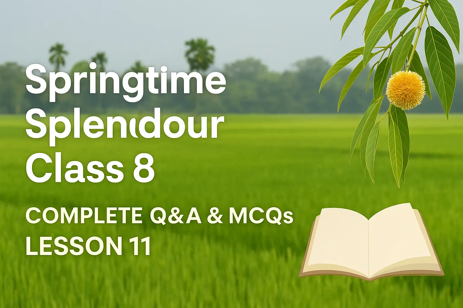 Springtime Splendour Class 8 Lesson 11 Questions Answers Assamese