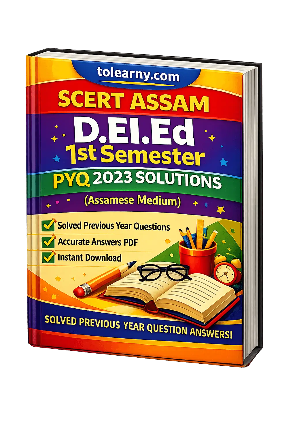 SCERT Assam D.El.Ed 1st Sem PYQ 2023 Solutions. Best For Exam Preparation.