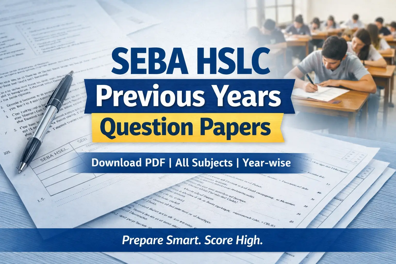 SEBA HSLC Previous Year Question Papers