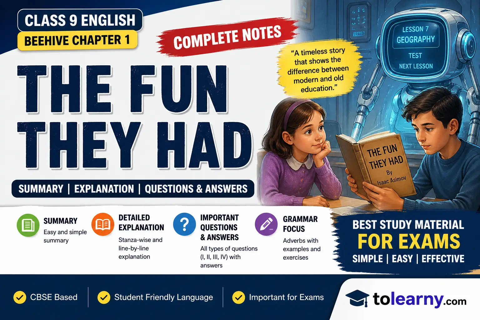 The Fun They Had Class 9 Question Answer