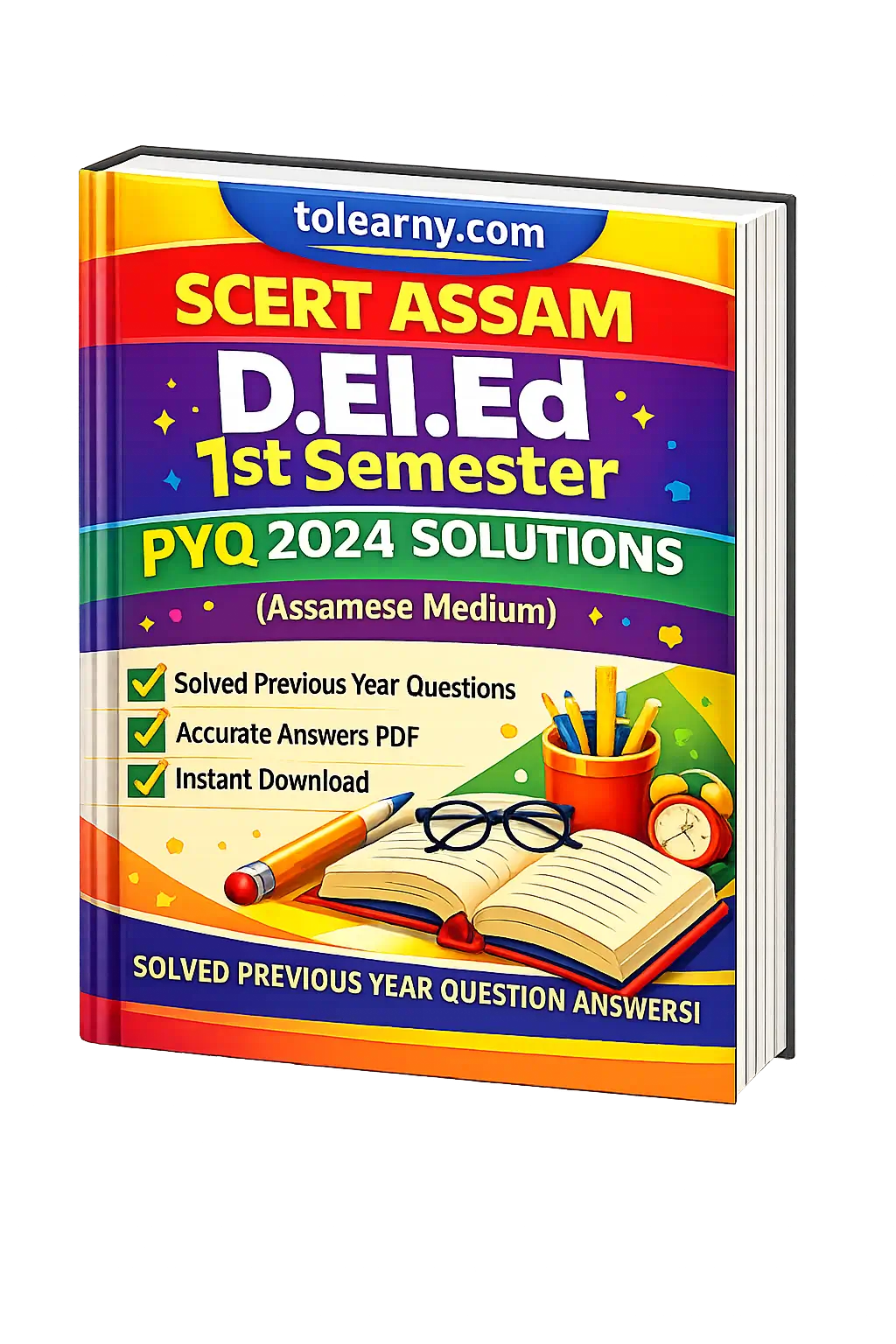 SCERT D El Ed 1st Sem PYQ Solution (Assamese Medium) 2024