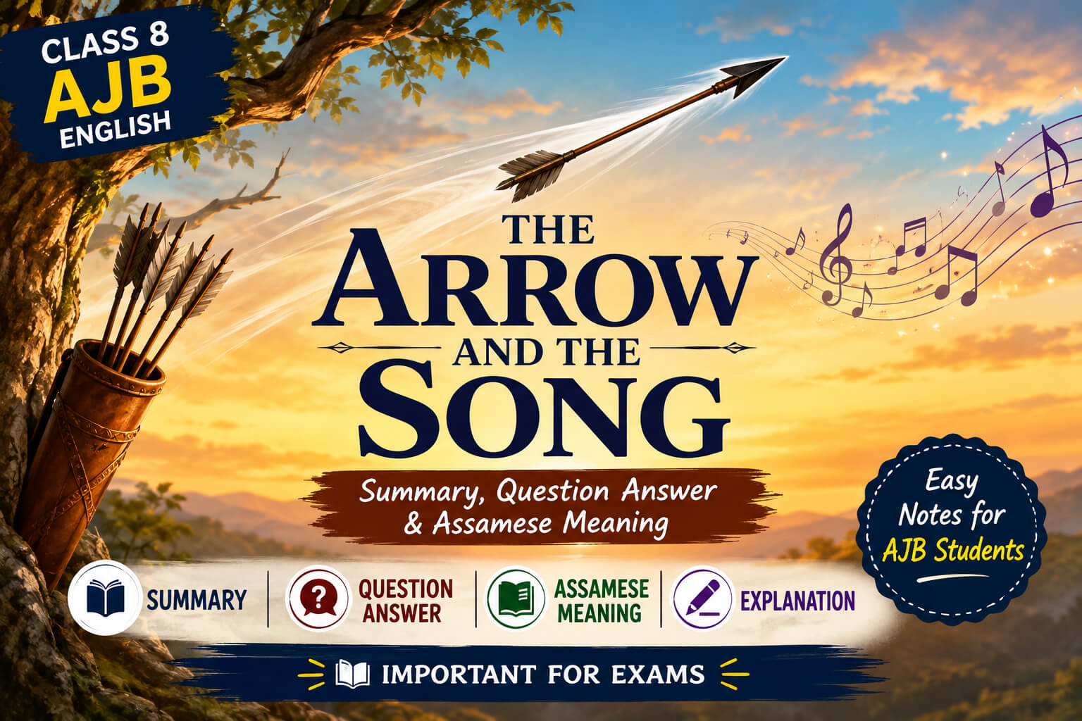 The Arrow and the Song Question Answer Class 8